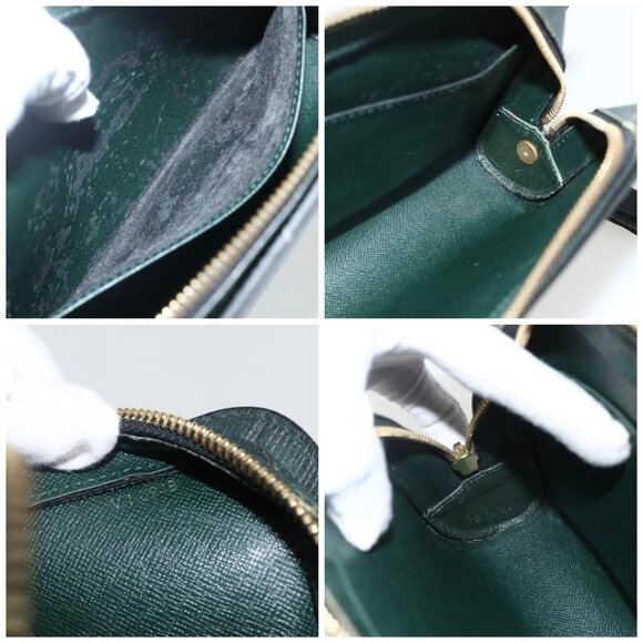 LOUIS VUITTON Taiga Baikal Clutch Bag Epicea - Picture 14 of 15